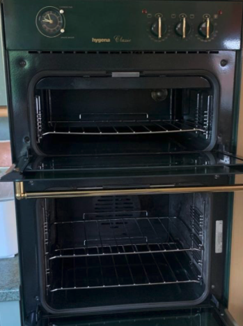 Oven interior before cleaning