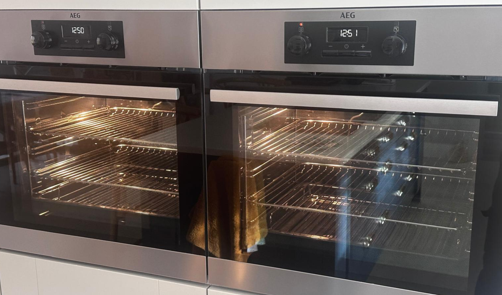 Single oven after a deep clean