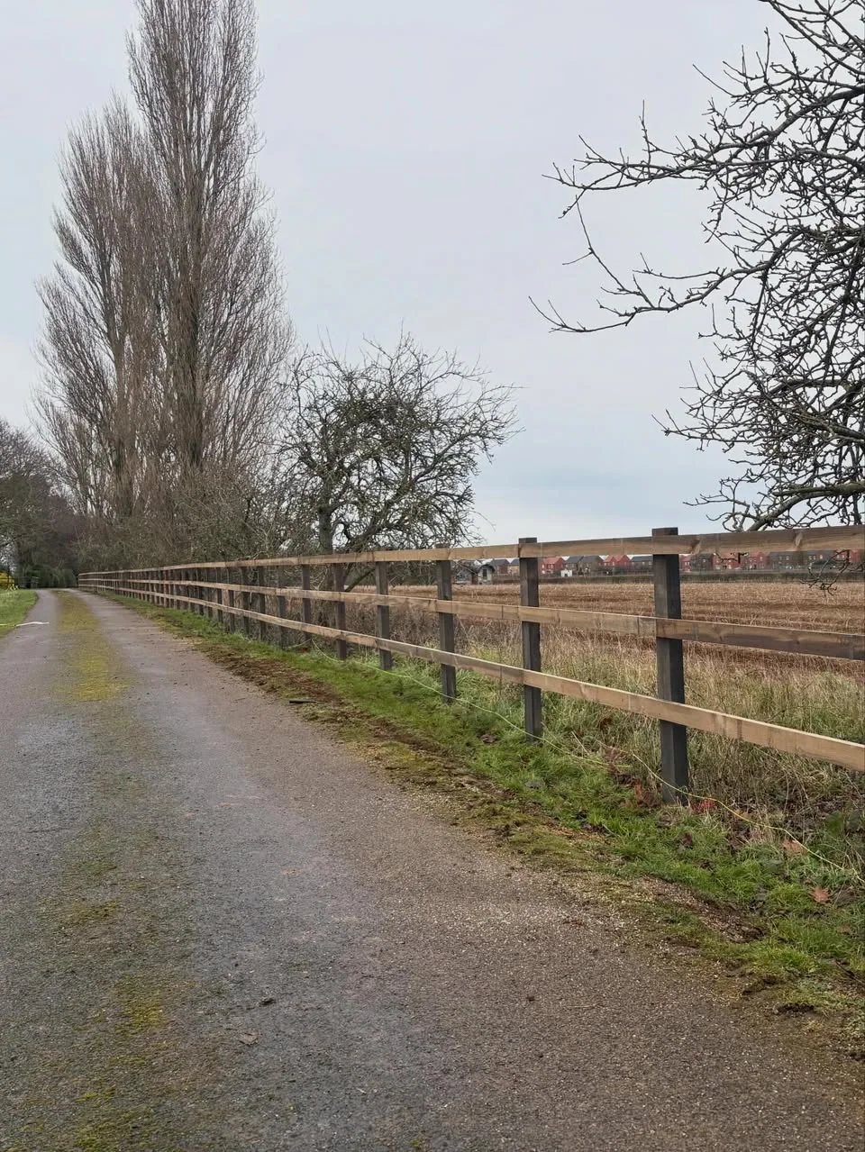 Agricultural field boundary installed by WGT Fencing
