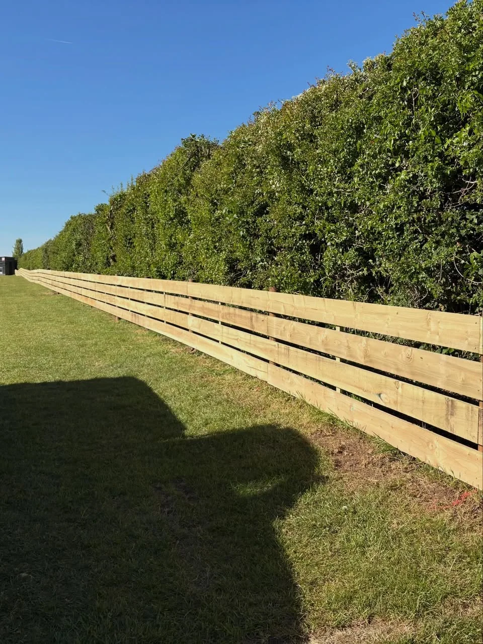 Equestrian post-and-rail
